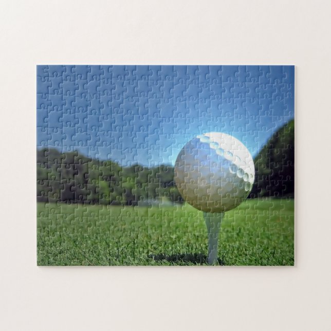 On The Tee Golf Jigsaw Puzzle (Horizontal)