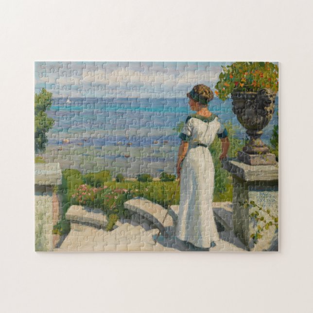 On the Terrace | Paul Fischer Jigsaw Puzzle (Horizontal)
