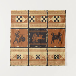 on the theme of Ancient Greece in form of a set o Tapestry