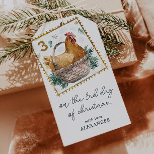 On the Third Day of Christmas Gift Tags