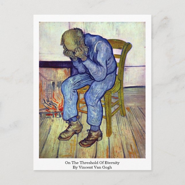 On The Threshold Of Eternity By Vincent Van Gogh Postcard (Front)