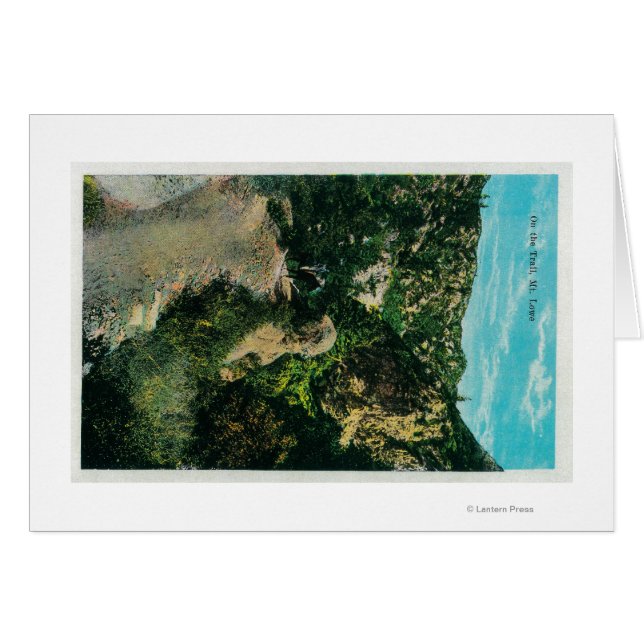 On the Trail, Horseback at Mt. Lowe (Front Horizontal)