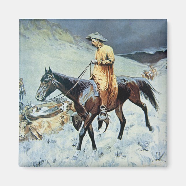 On The Trail (oil on canvas) Magnet (Front)