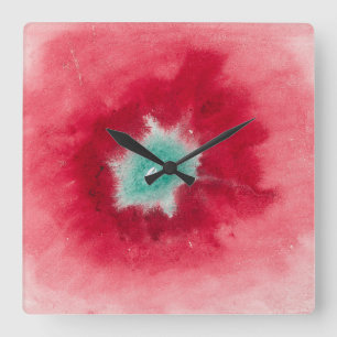 On the Viewing of Flowers and Trees, 1920 by Hilma Square Wall Clock