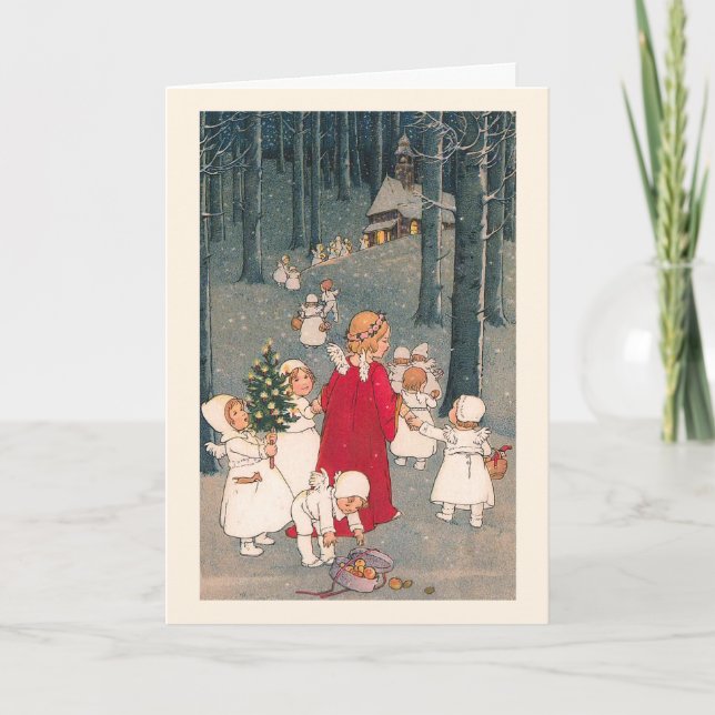 "On the Way to Church" Christmas Card (Front)