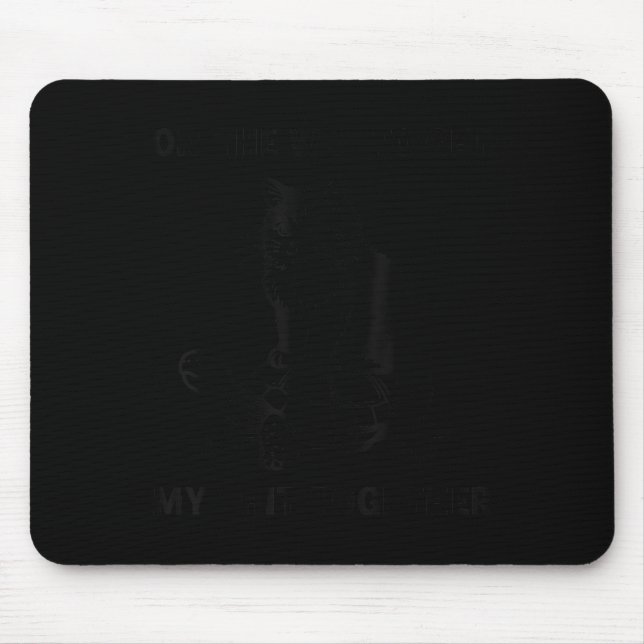 On The Way To Get My Together Funny Cat Riding Tur Mouse Pad (Front)