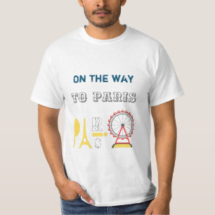 On the way to Paris men white T-Shirt