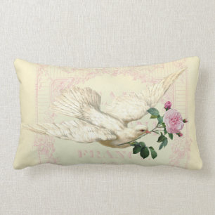 On the Wings of a Dove Lumbar Pillow