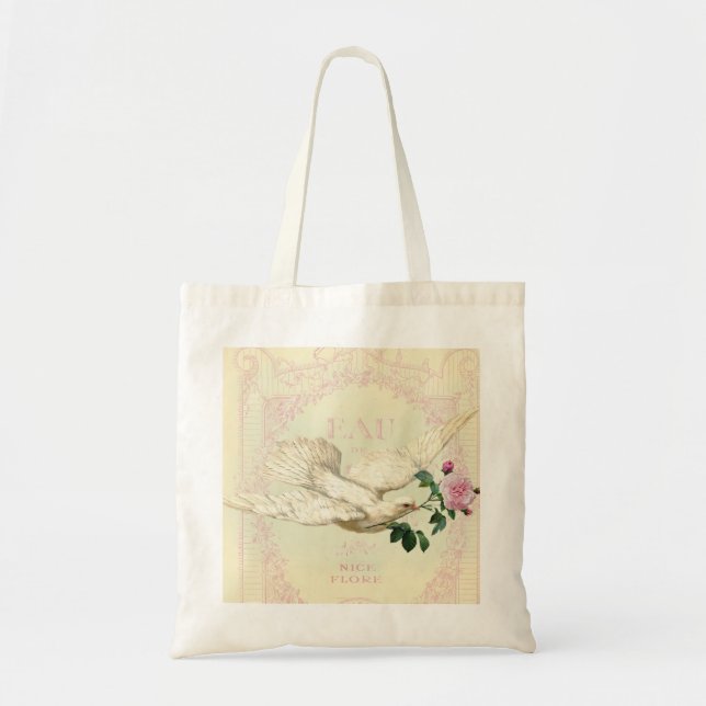 On the Wings of A Dove Tote Bag (Front)