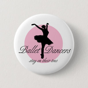 On Their Toes (Ballet) 2 Inch Round Button