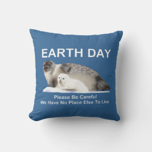 On Thin Ice Throw Pillow