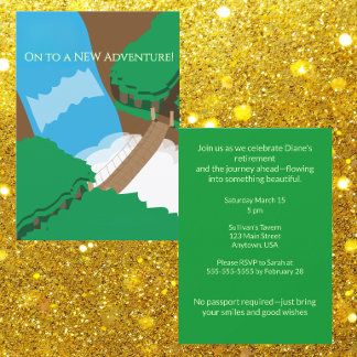 On to a New Adventure Invitation
