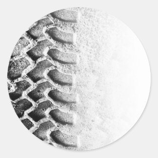 On track classic round sticker