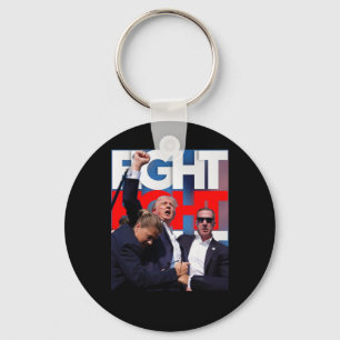 On Trump Fight For America Trump Undefeatable 1  Keychain