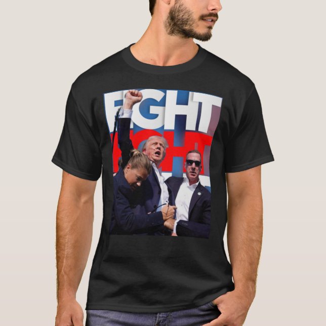 On Trump Fight For America Trump Undefeatable 1  T-Shirt (Front)