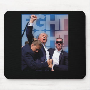 On Trump Fight For America Trump Undefeatable 4  Mouse Pad