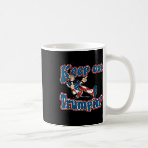 On Trumpin Trump For President 2024 Usa Flag Vinta Coffee Mug
