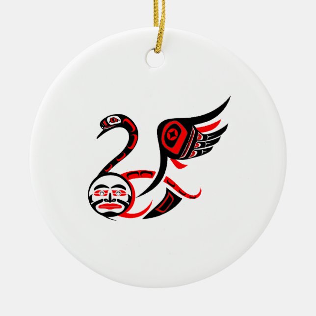 ON WATER GRACE CERAMIC ORNAMENT (Front)