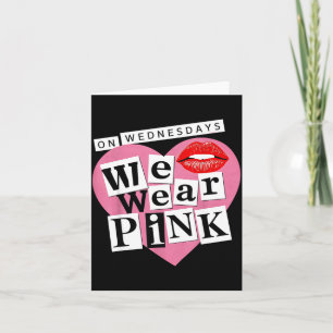 On Wednesday We Wear Nk Funny Valentine  Card
