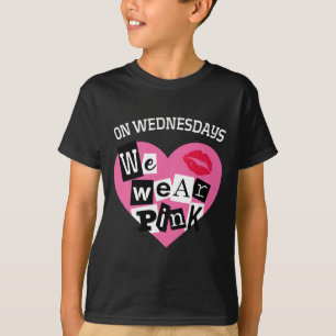 On Wednesday We Wear Pink Funny Valentine T-Shirt