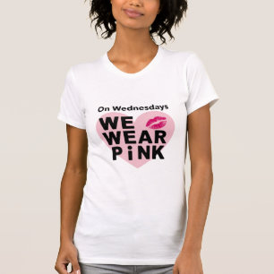 On Wednesday We Wear Pink Funny Valentine T-Shirt