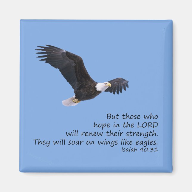 On Wings Like Eagles Magnet (Front)