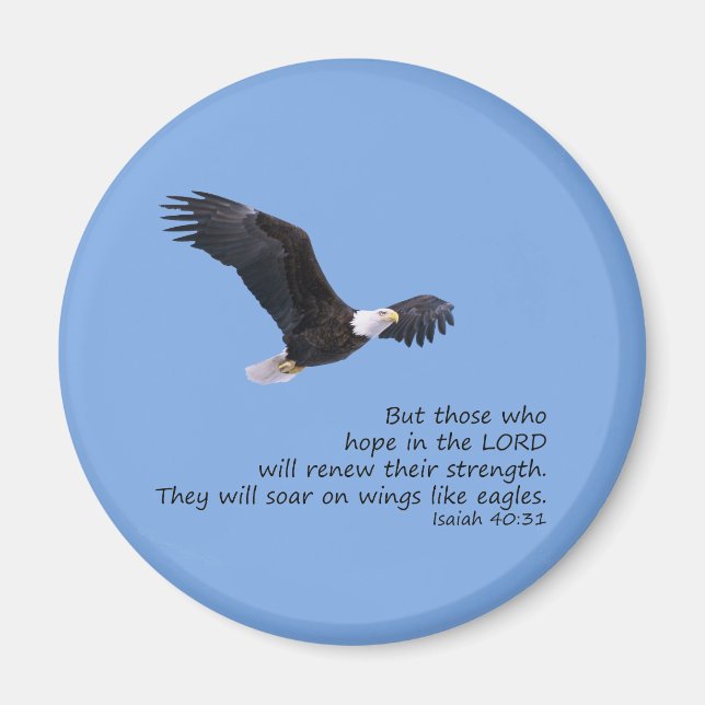 On Wings Like Eagles Magnet (Front)