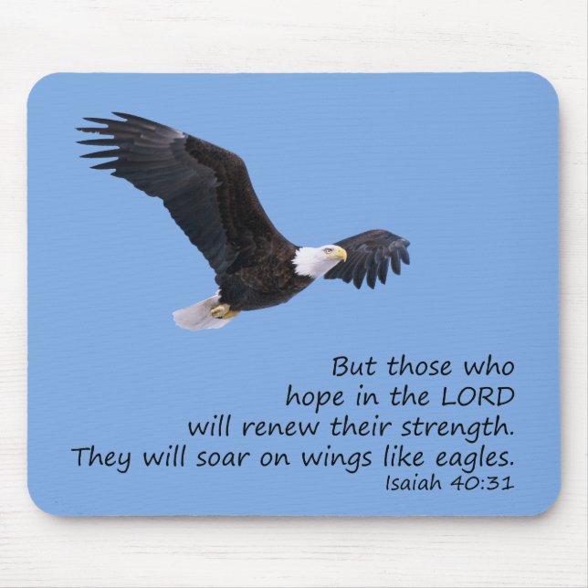 On Wings Like Eagles Mousepad (Front)
