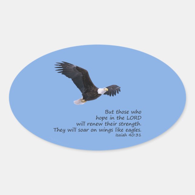 On Wings Like Eagles Stickers (Front)