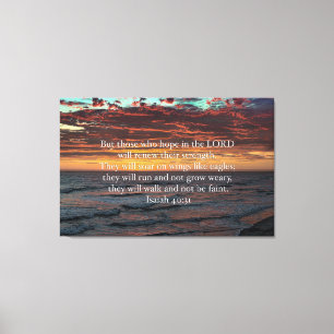 On Wings Of Eagles - Isaiah 40:31 Canvas Print
