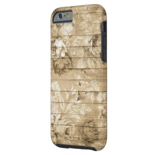 on-wood-vintage-wood-nostalgic tough iPhone 6 case