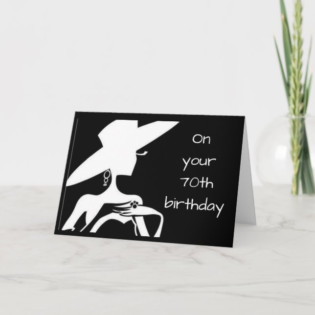 ON YOUR "70th" YOU LOOK FABULOUS Card (Front)