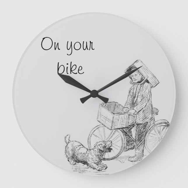 On your bike large clock (Front)