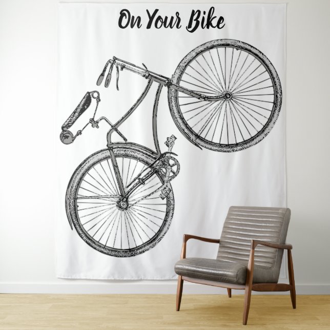 On Your Bike Tapestry (In Situ)