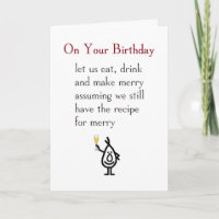 On Your Birthday - a funny happy birthday poem