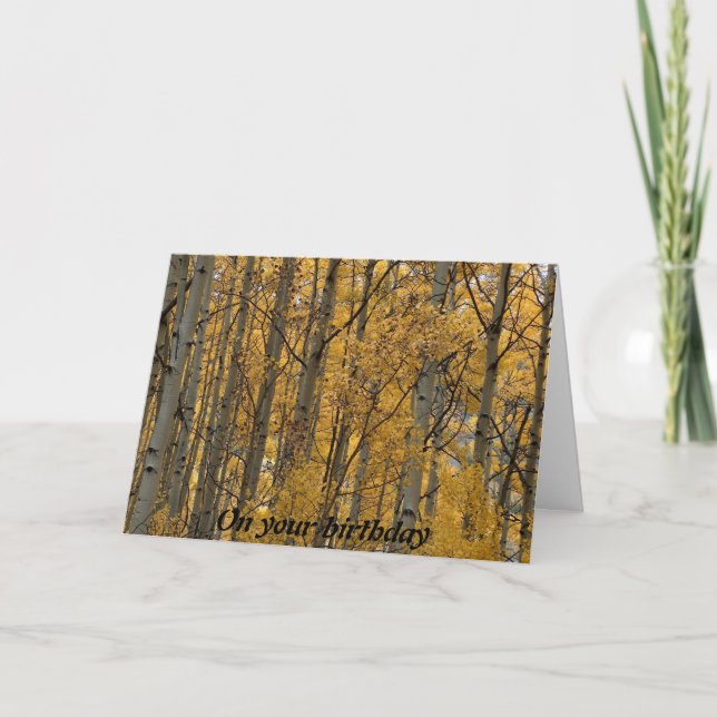 On your birthday card (Front)