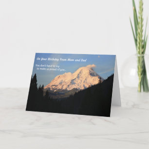 On Your Birthday, From Mom and Dad Card