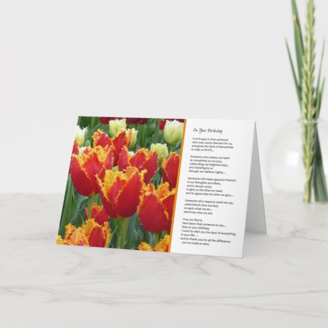 On Your Birthday, It isn't easy to find... Card (Front)