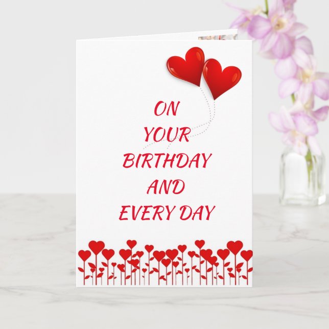 ON **YOUR BIRTHDAY** WITH SO MUCH "LOVE" CARD (Orchid)