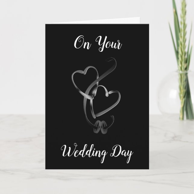 ***ON YOUR WEDDING DAY*** BANDS THAT BIND FOREVER CARD (Front)