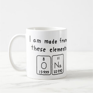 Ona periodic table name mug