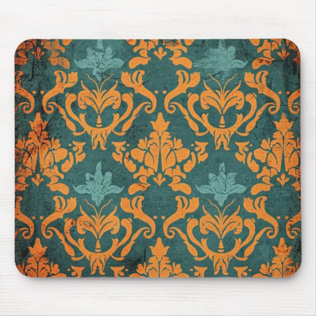 Onate Damask Mouse Pad (Front)