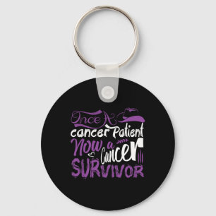 Once A Cancer Patient Now A Cancer Survivor Keychain