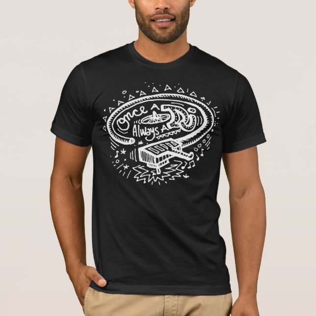 Once a DJ Always a DJ Dark T-Shirt (Front)