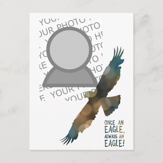 once an eagle always an eagle photo postcard (Front)