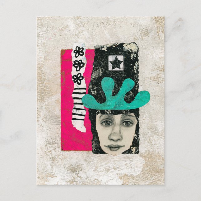 Once And Always A Lunatic Postcard - Abstract Art (Front)