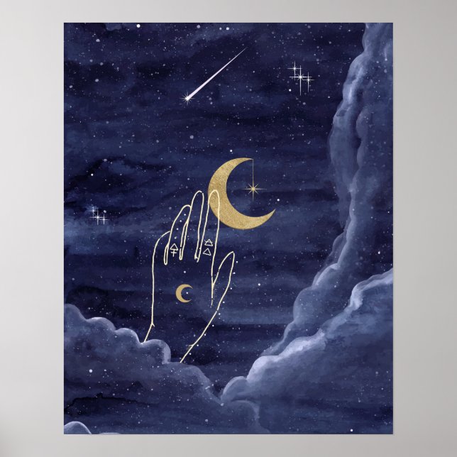 Once in a Blue Moon Art Print (Front)