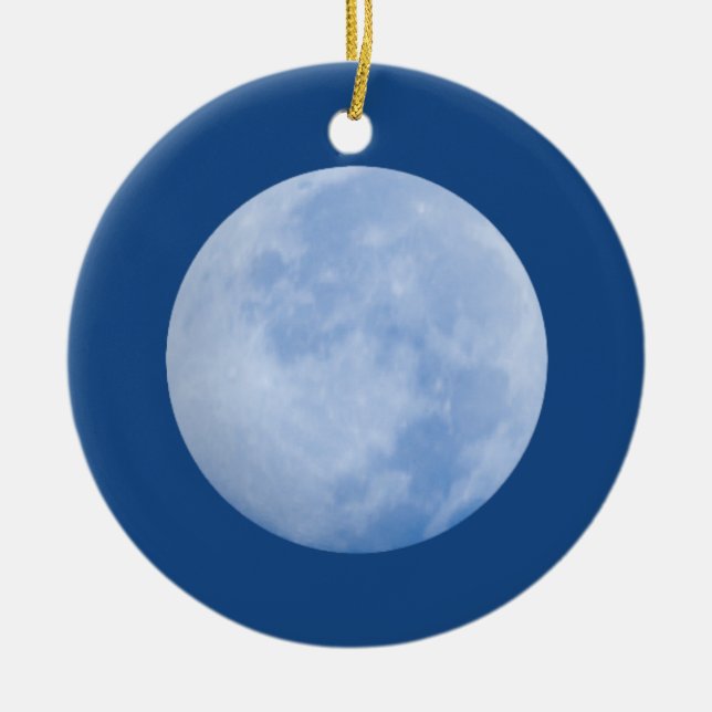 once in a blue moon friend ornament (Front)