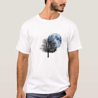 Once in a Blue Moon - full moon tree nature T-Shirt