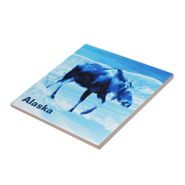 Once In A Blue Moose Tile (Side)